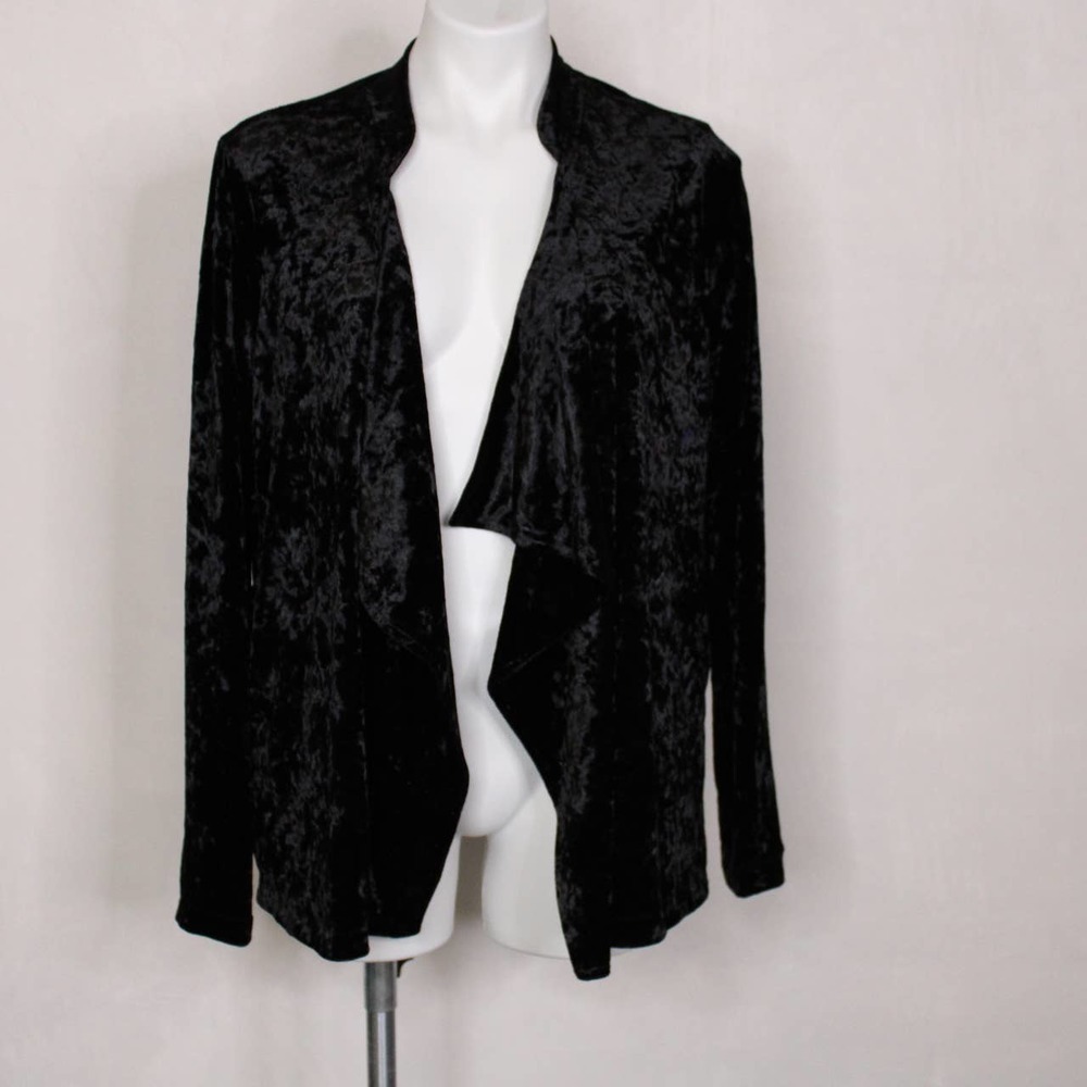 NWT Bobeau Velvet Open Cardigan Sweater